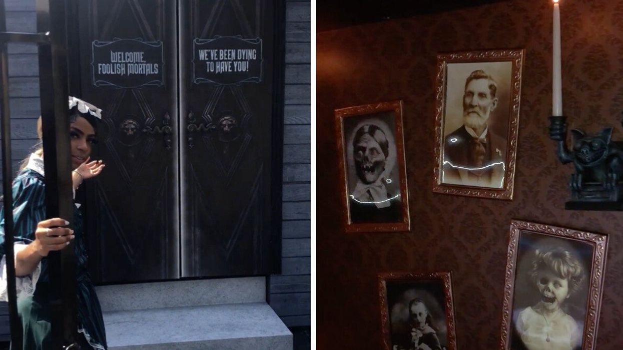 The Haunted Mansion Séance Room in Toronto, Ontario.