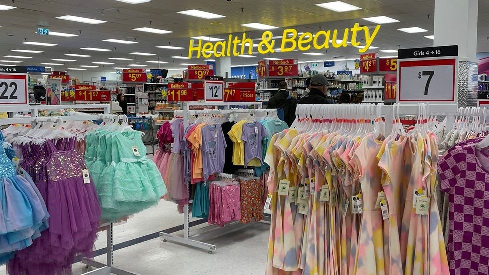 The health and beauty section at Walmart.