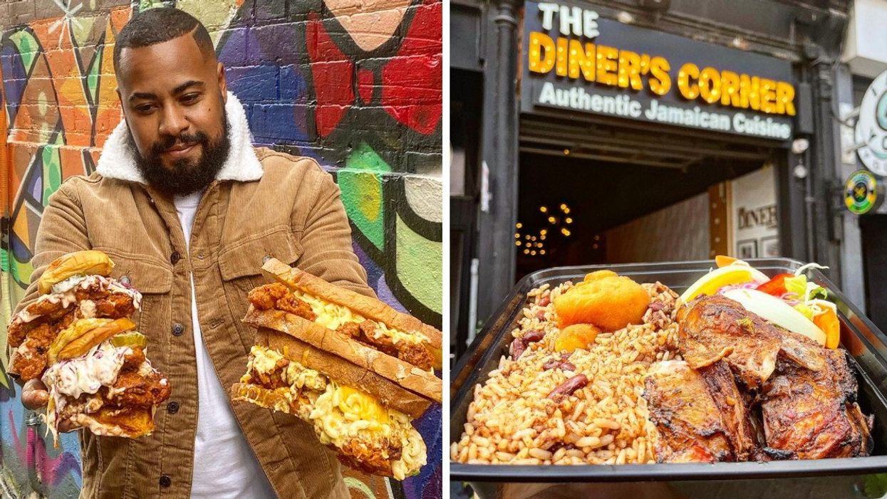 The Heartbreak Chef, Jerome Robinson. Right: The Diner's Corner.