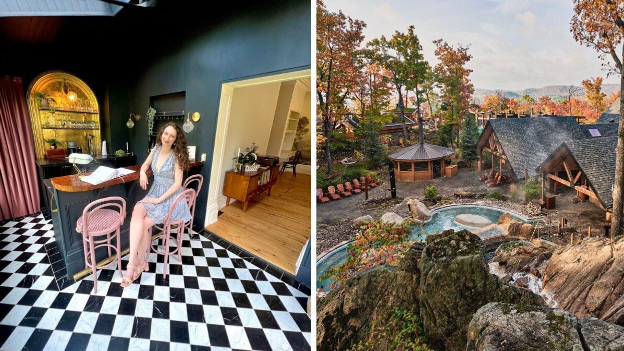 The HighAcre. Right: Nordik Spa-Nature.