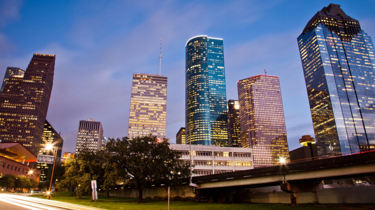 The Houston skyline.