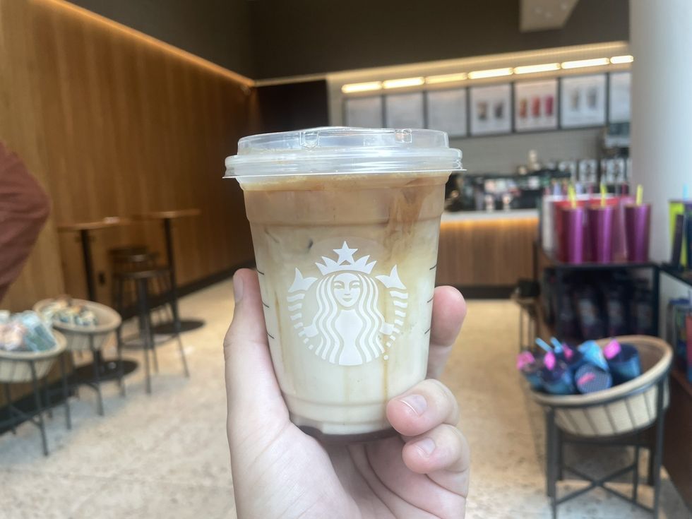 The Iced Apple Crisp Oat Shaken Espresso.