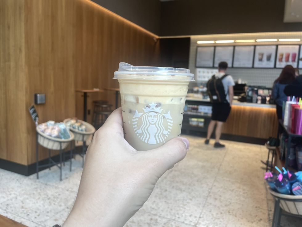 The Iced Pumpkin Cream Chai Tea Latte.