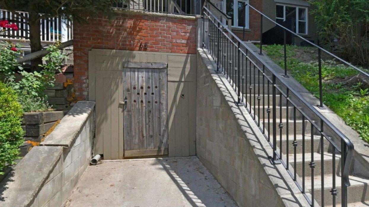 The iconic detached basement of 65 Alberta Avenue.