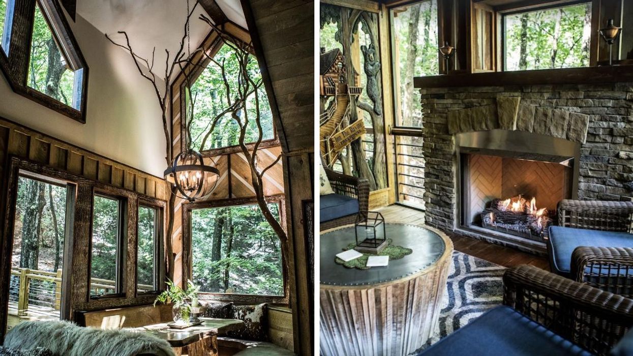 The Inn The Ravine Luxury Treehouse in the Georgia woods.