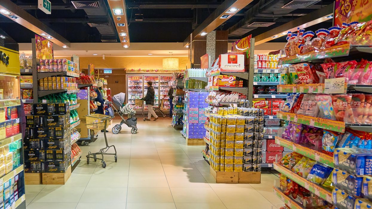 The inside of a grocery store.