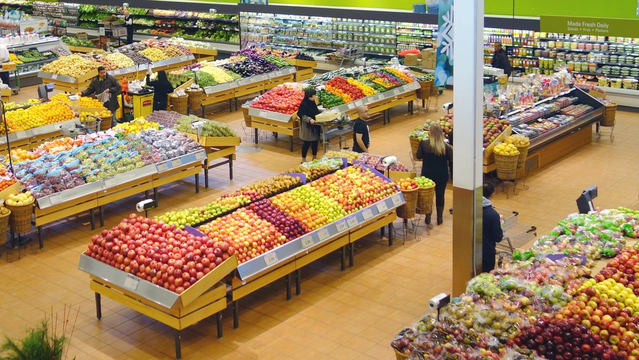 The inside of a grocery store.