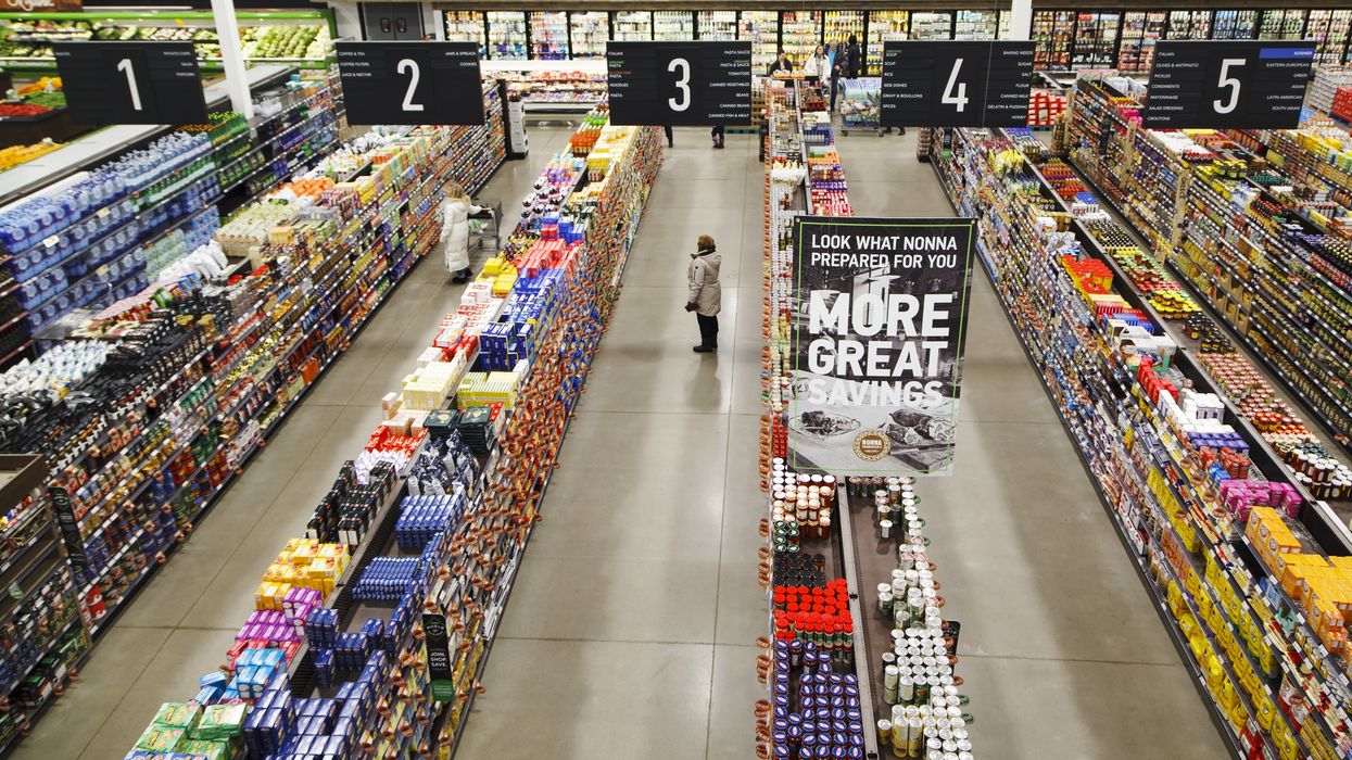 The inside of a grocery store.