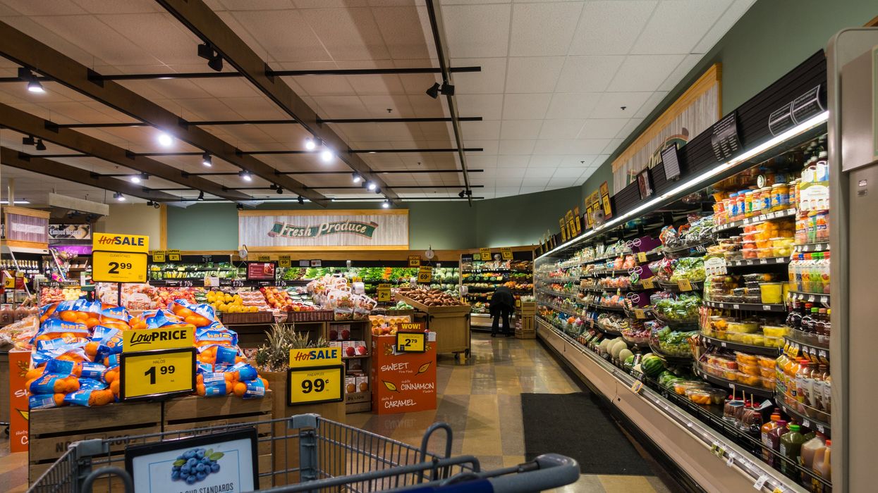 The inside of a grocery store.