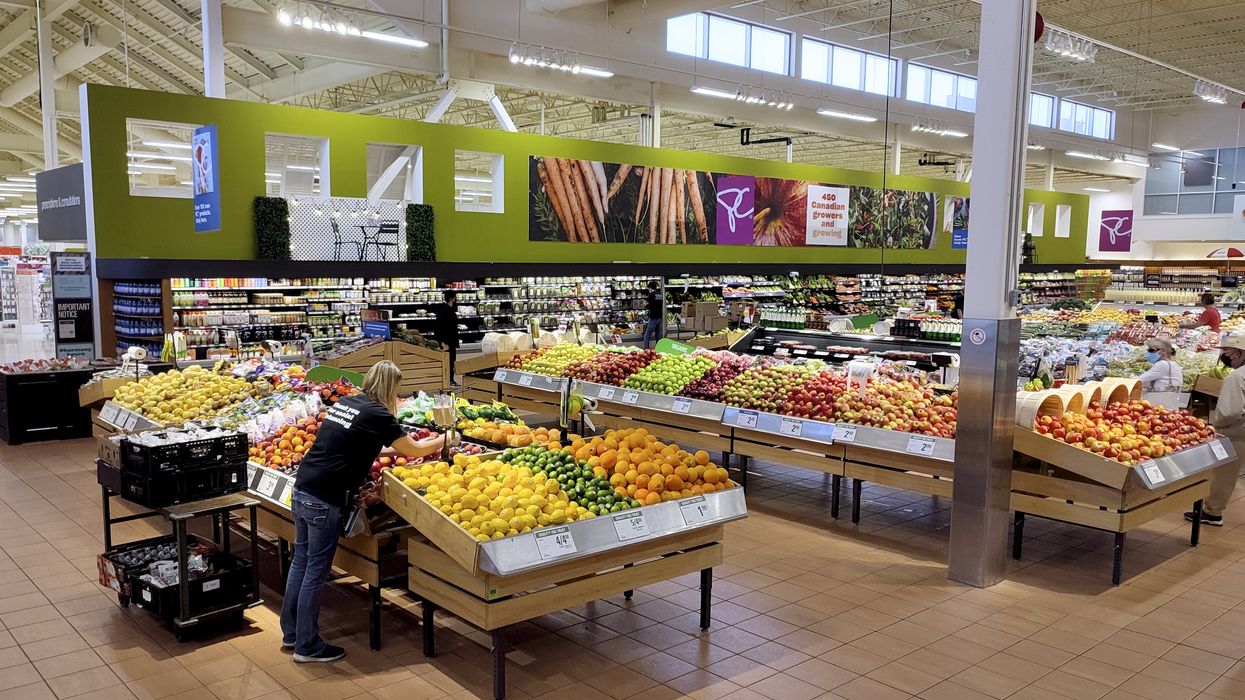 The inside of a Loblaws store.