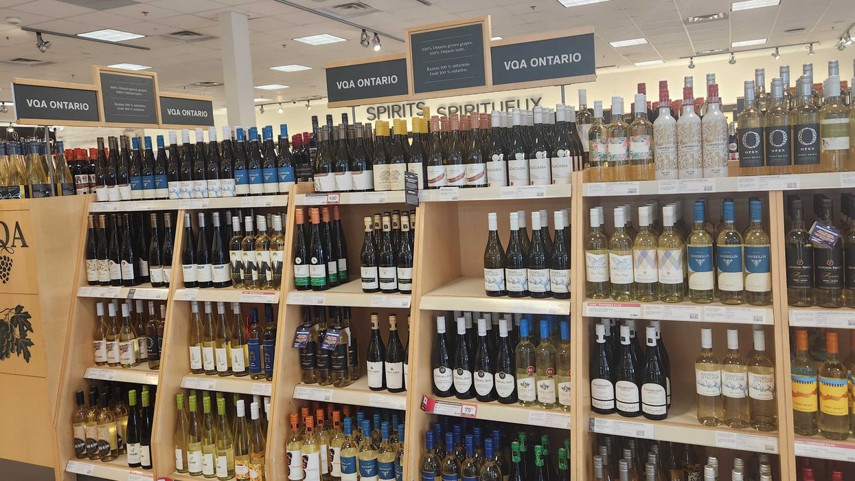 The inside of an LCBO.
