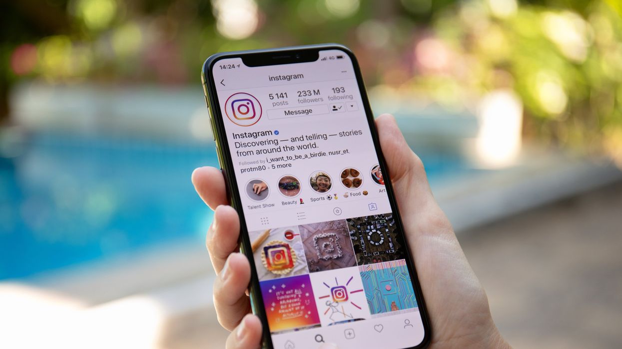 The Instagram app on a phone.