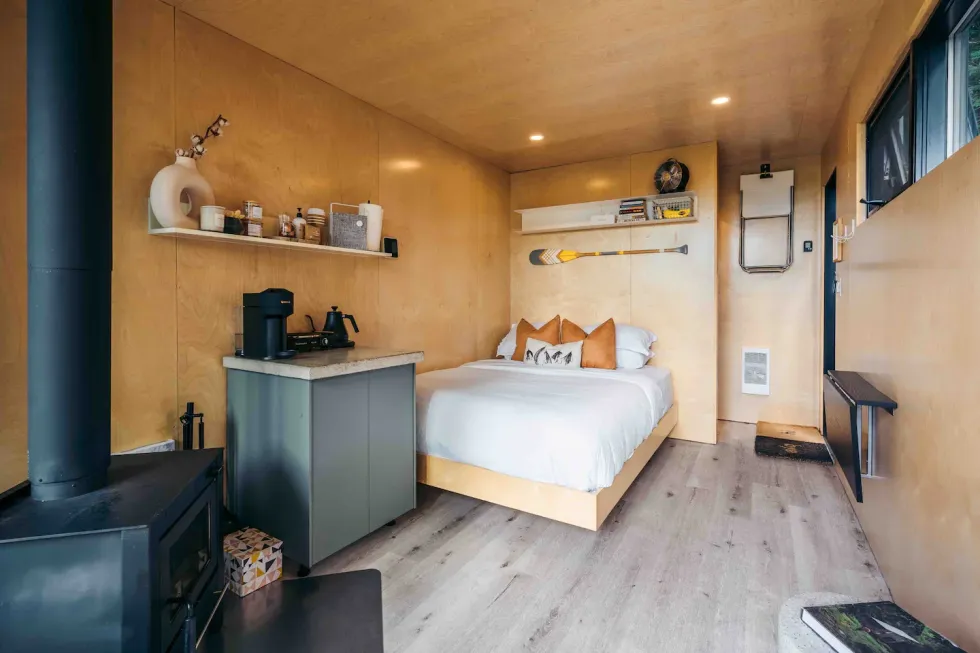 The interior of the Airbnb.