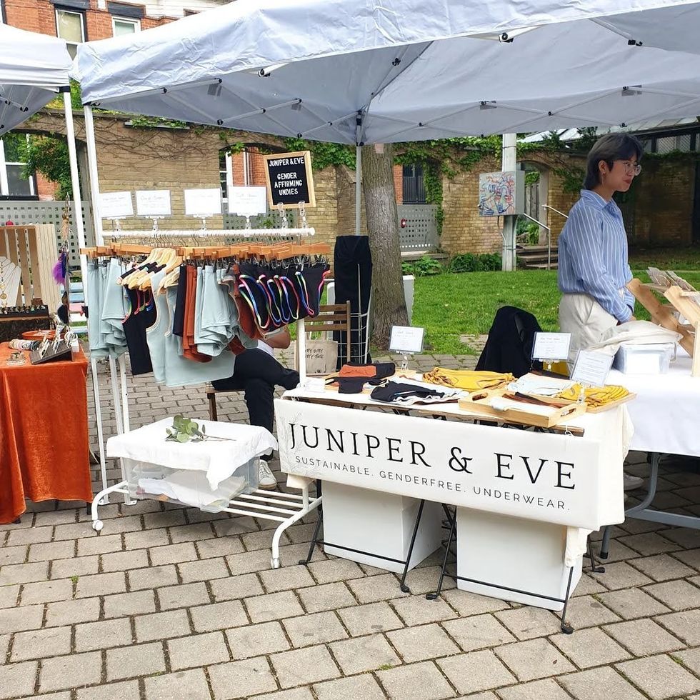 The Juniper & Eve booth.