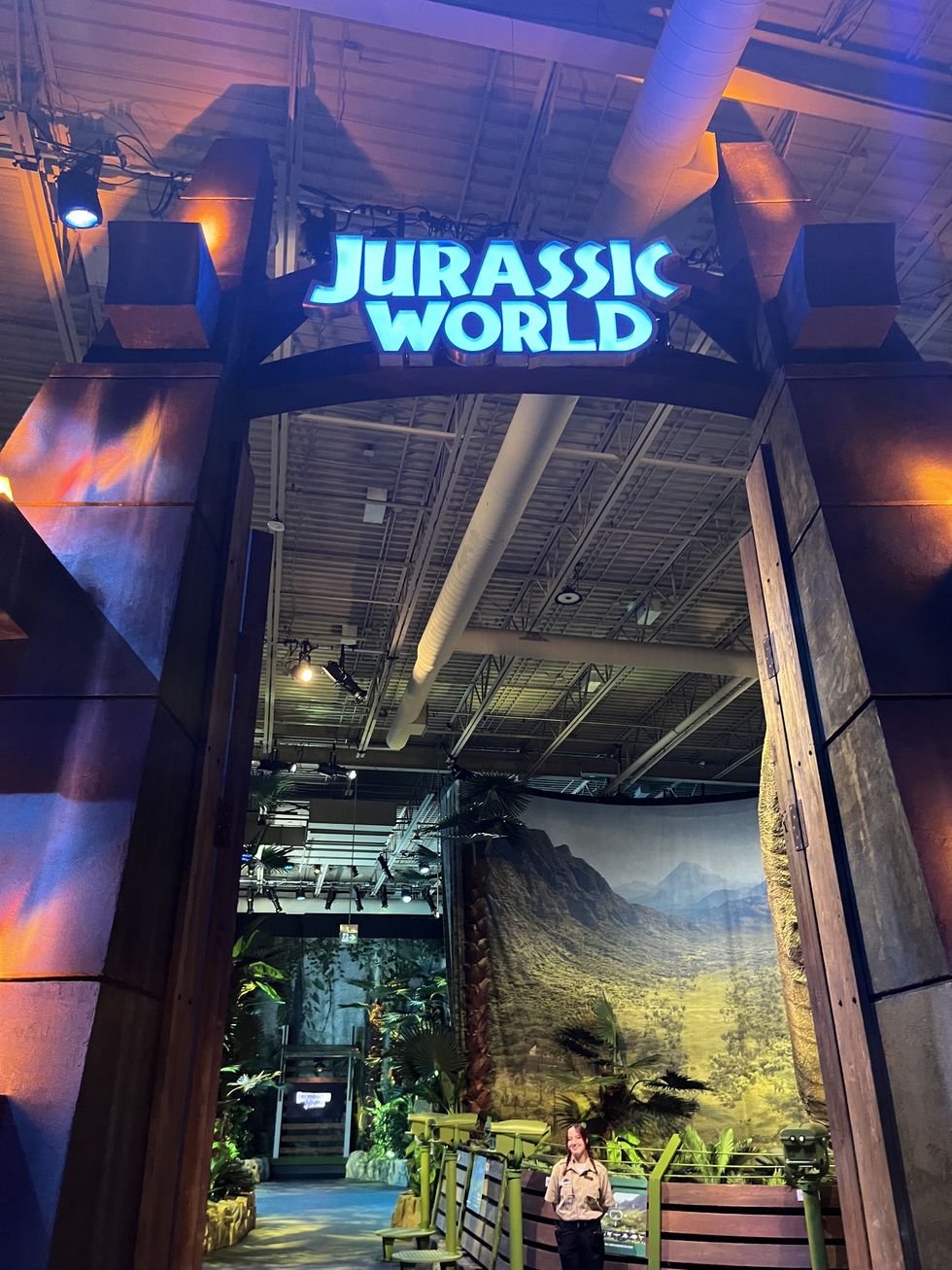 The Jurassic World gate