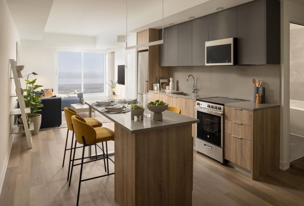 The kitchen area of 131 Mill Street.