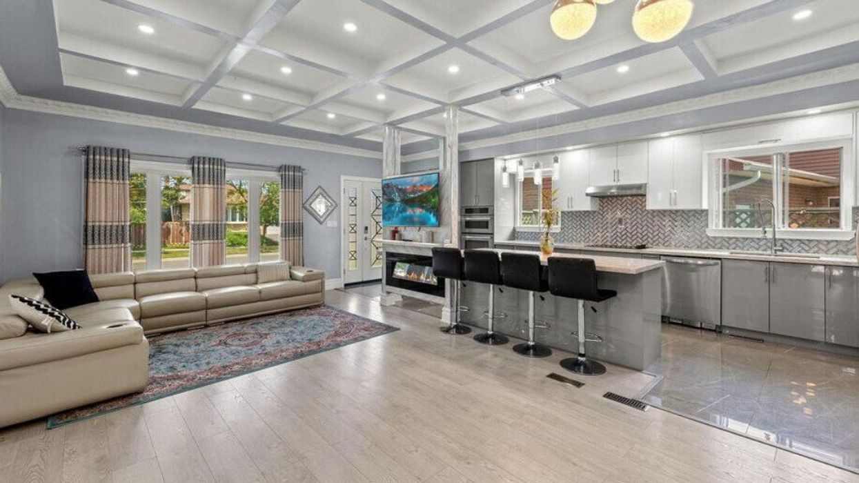 The kitchen area of 61 Rotary, Toronto, ON.