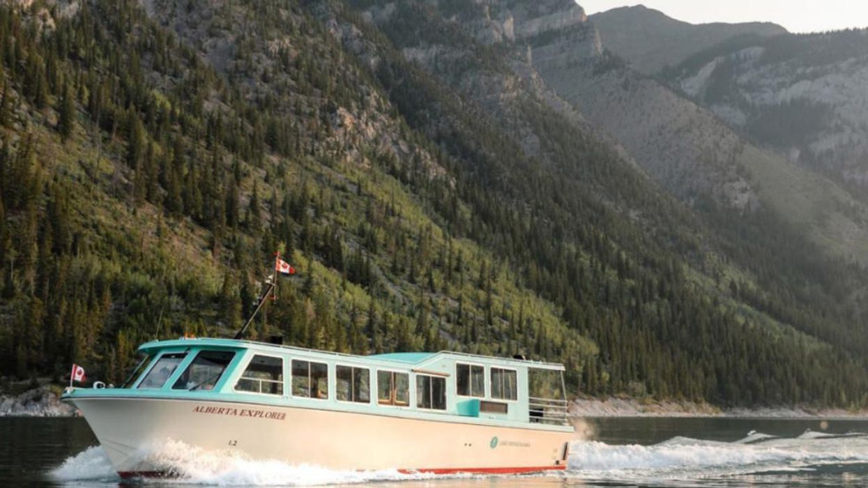 The Lake Minnewanka cruise.