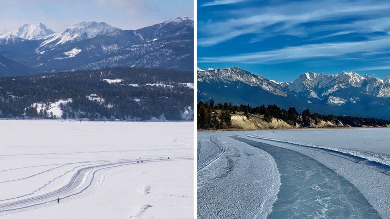 The Lake Windermere Whiteway. Right: The Whiteway.