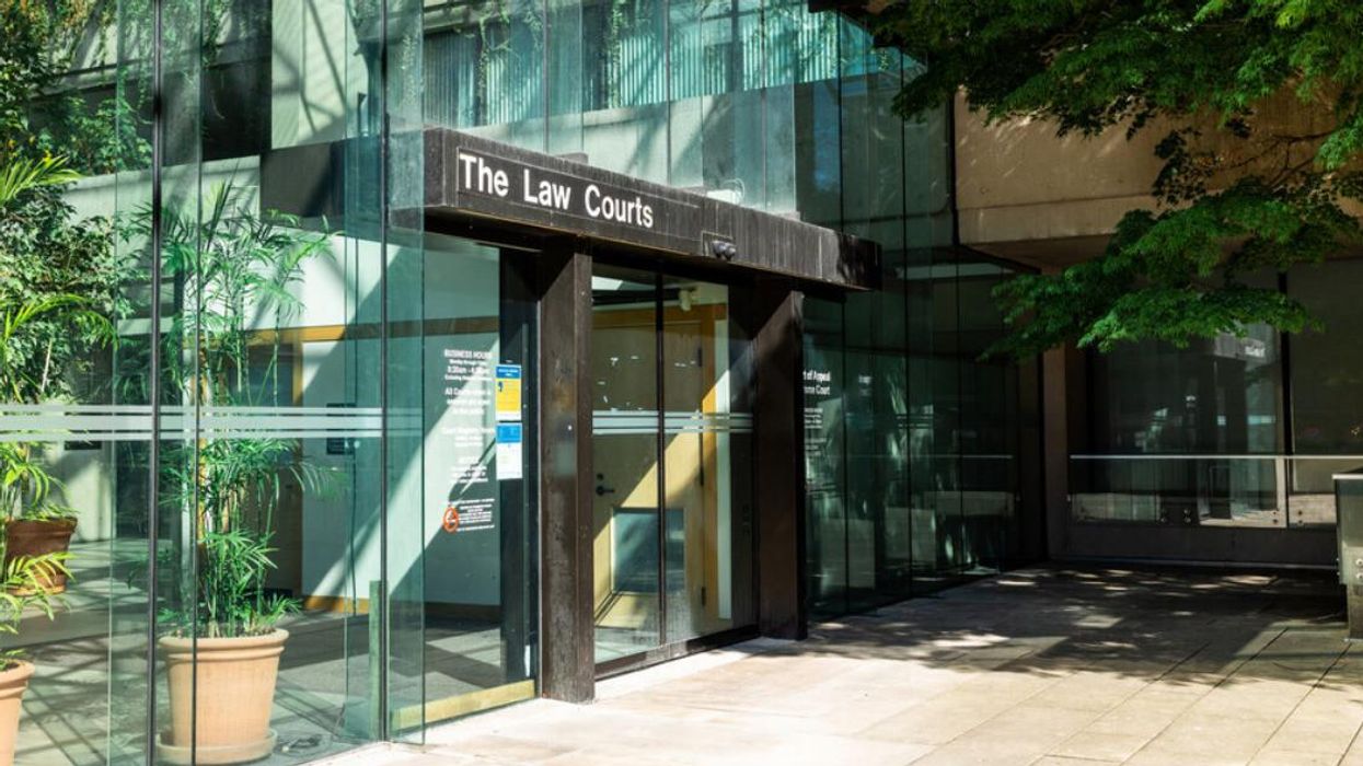 The Law Courts entrance in B.C.
