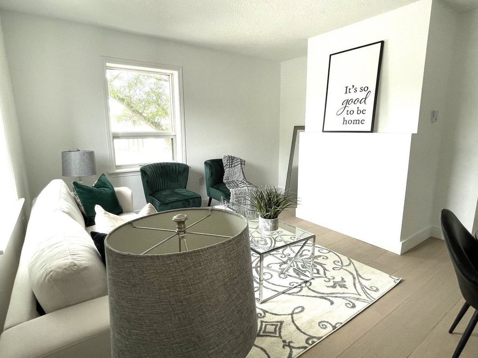 The living room of 2373 Bloor Street West.