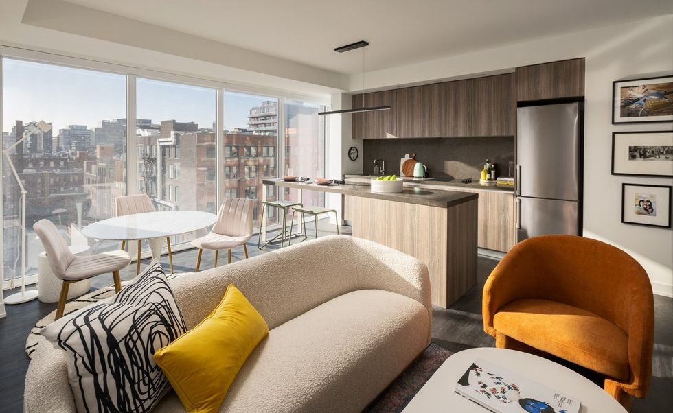 The living room of 57 Spadina.