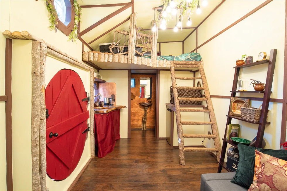 The loft inside Hobbit's Hollow.