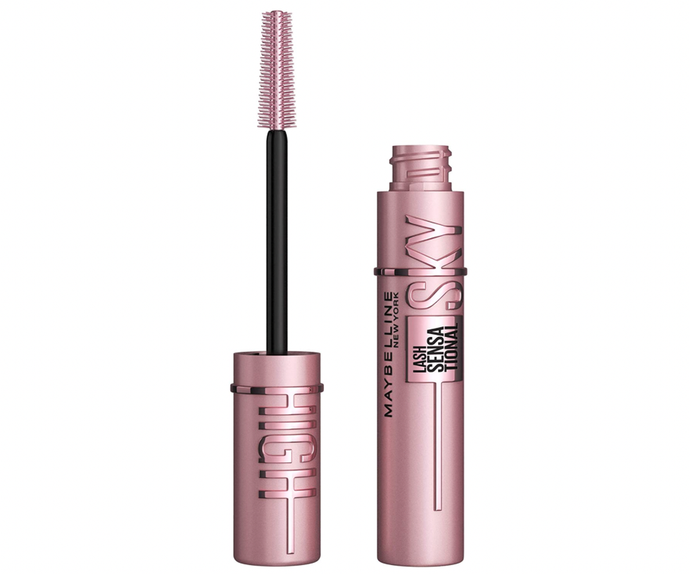 the maybelline lash sensational sky high mascara on a white background