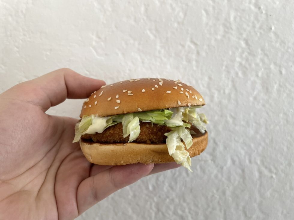 The McChicken sandwich.