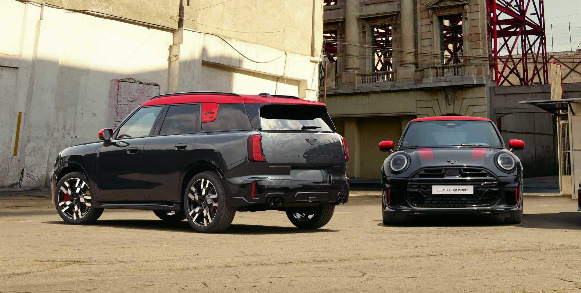 The MINI Countryman SUV and the MINI JCW 3 Door.