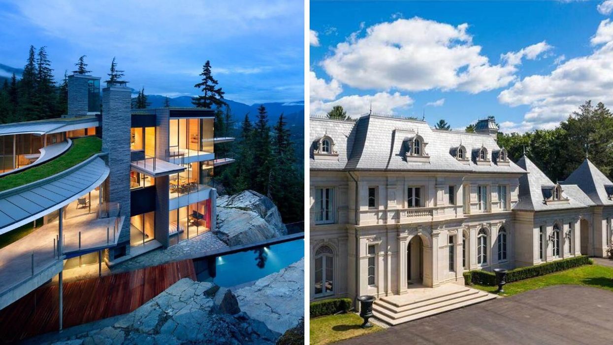 The most expensive house in B.C. Right: The most expensive house in Ontario.