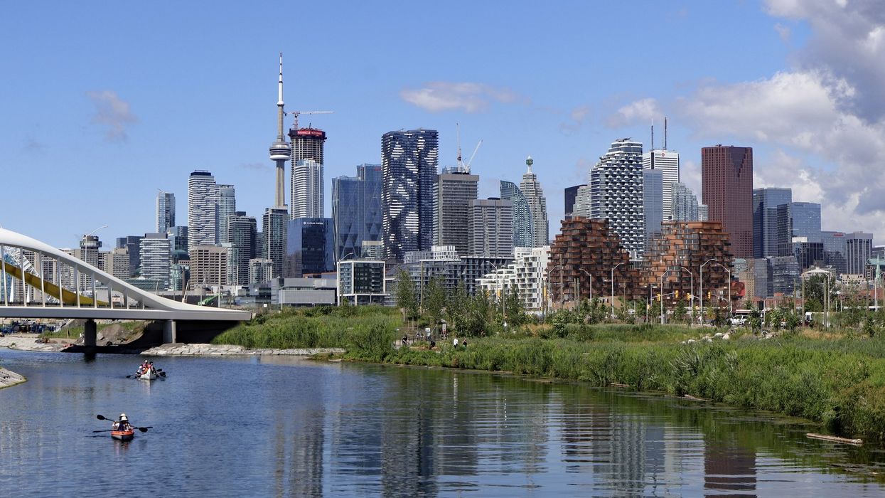 The new Biidaasige Park in Toronto where the Don River meets Lake Ontario.