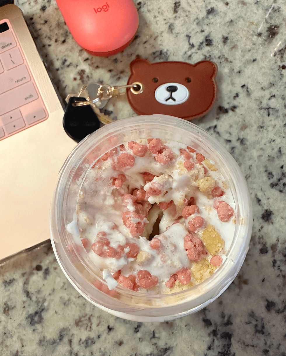 The new Strawberry Shortcake McFlurry from McDonald's.