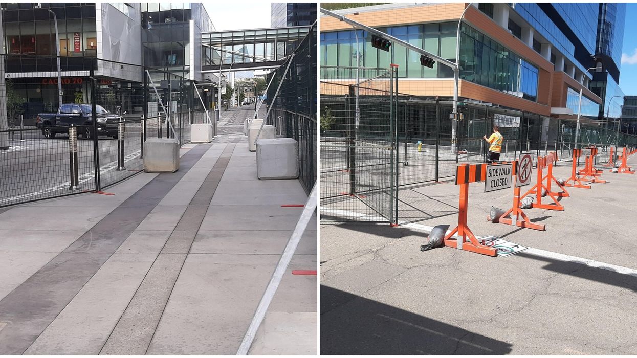 The 'NHL Bubble' Is Taking Over Downtown Edmonton & Shutting Out Locals (PHOTOS)