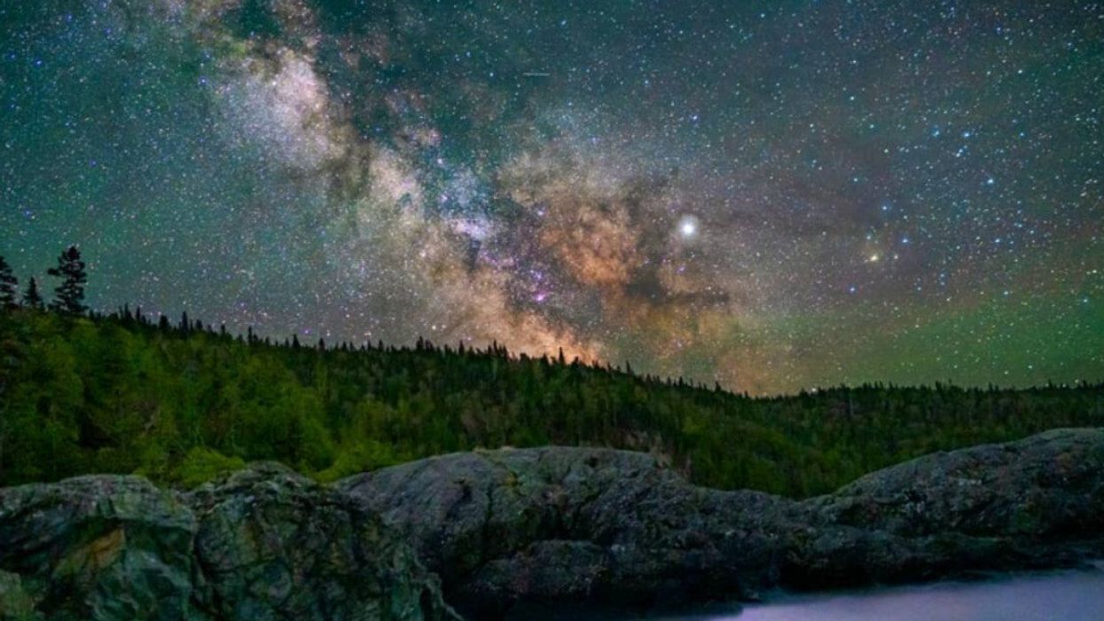 The night sky in Lake Superior Provincial Park.