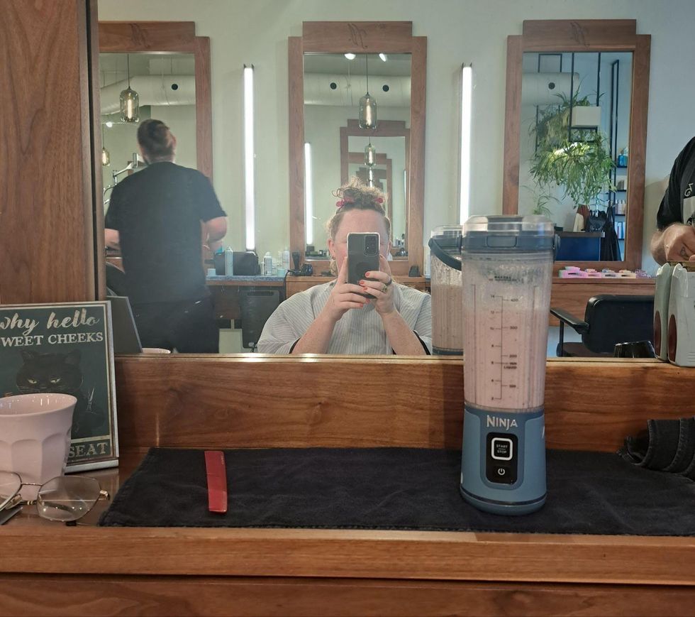 The Ninja Blast at a hair salon.