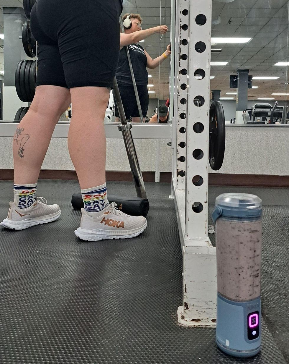 The Ninja Blast at the gym.