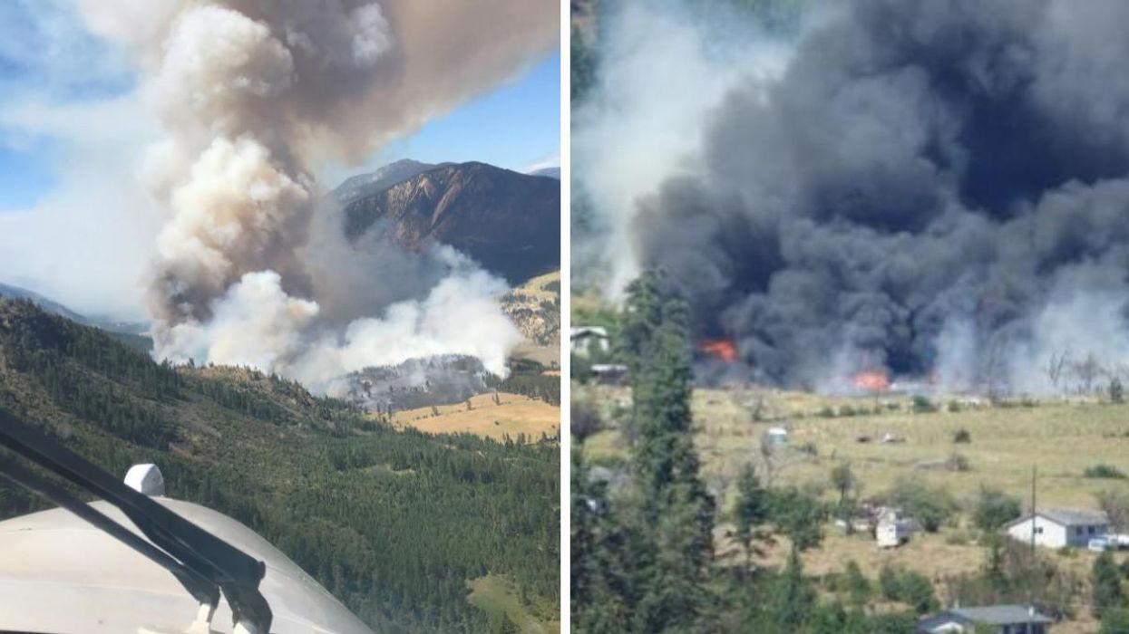 The Nohomin Creek wildfire near Lytton, B.C.
