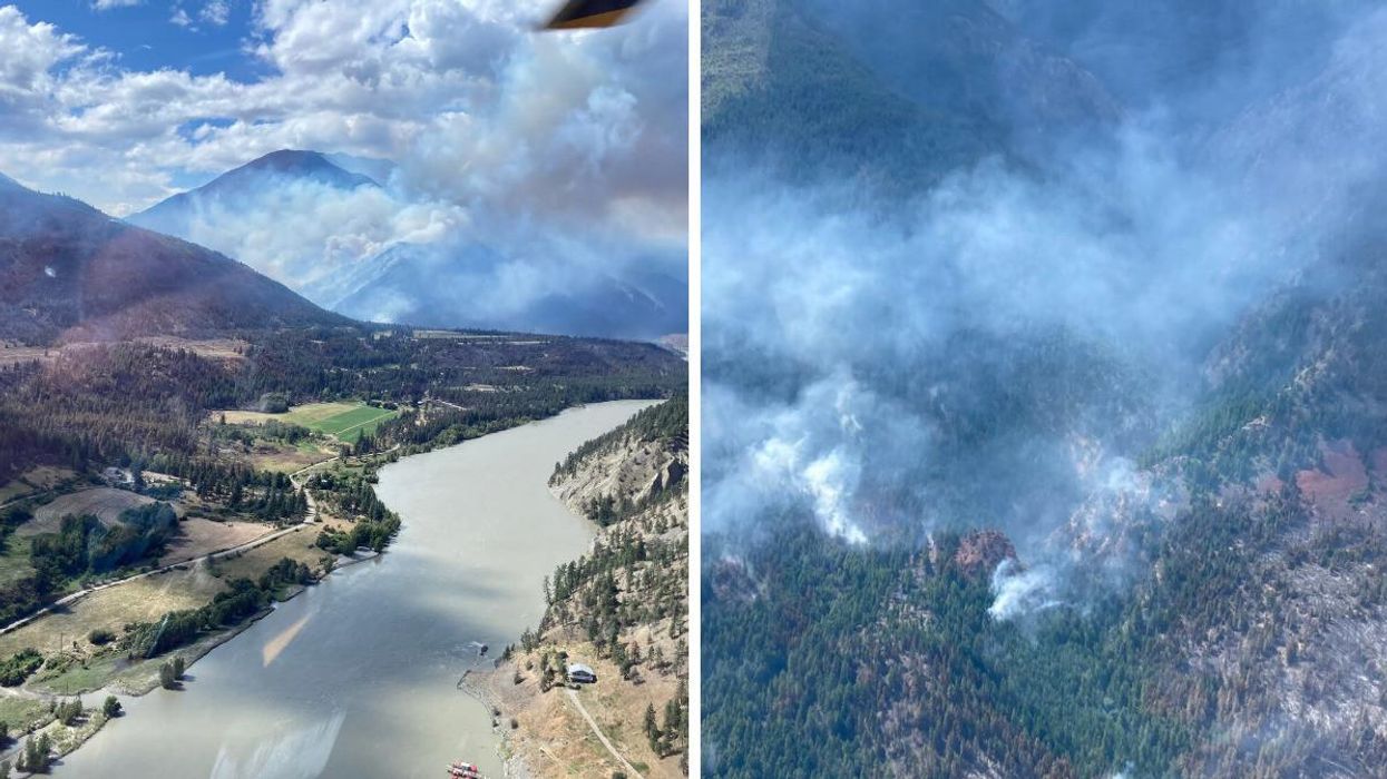 The Nohomin Creek wildfire near Lytton, B.C.