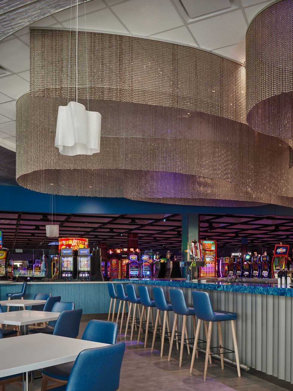 The Northern Lights Bar at the casino.