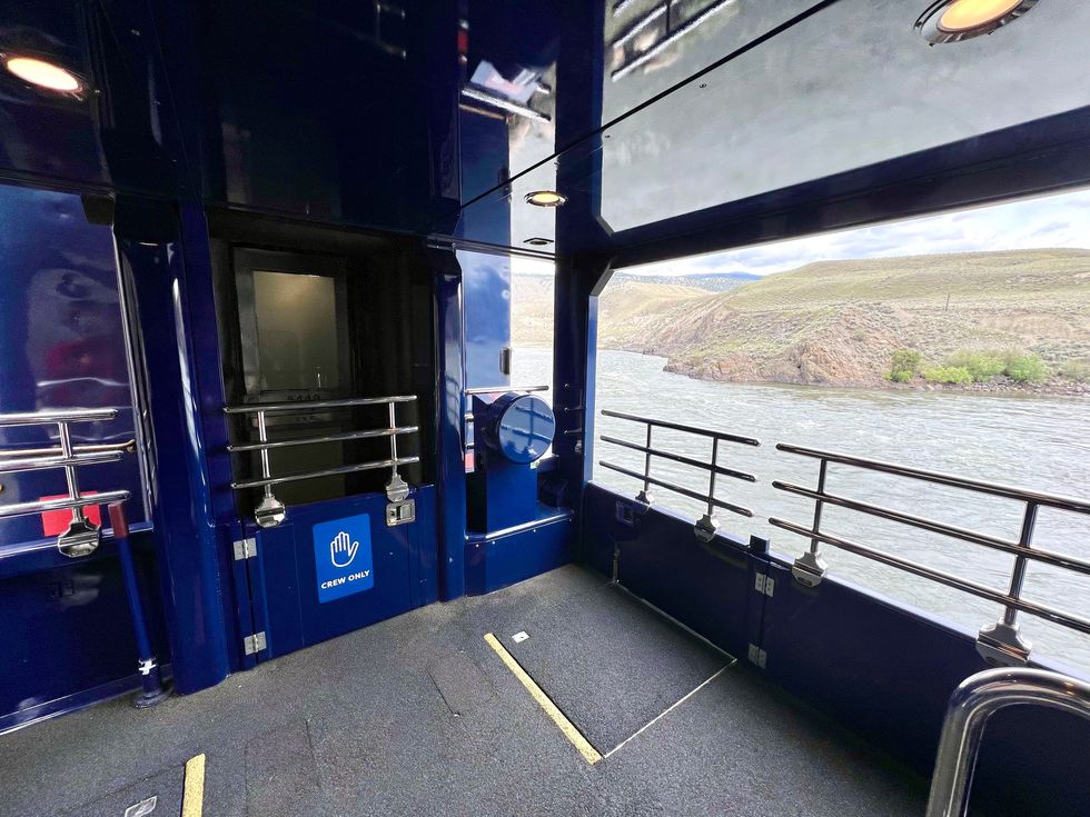 The observation deck.