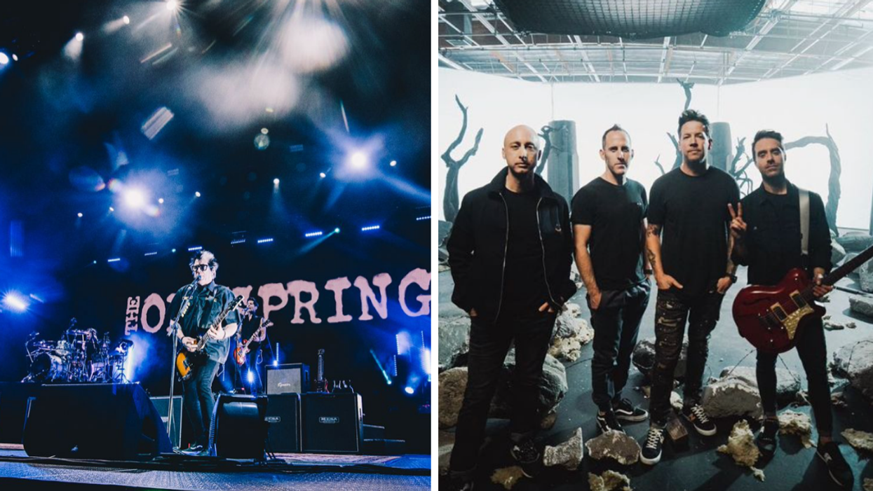 The Offspring. Droite : Simple Plan.