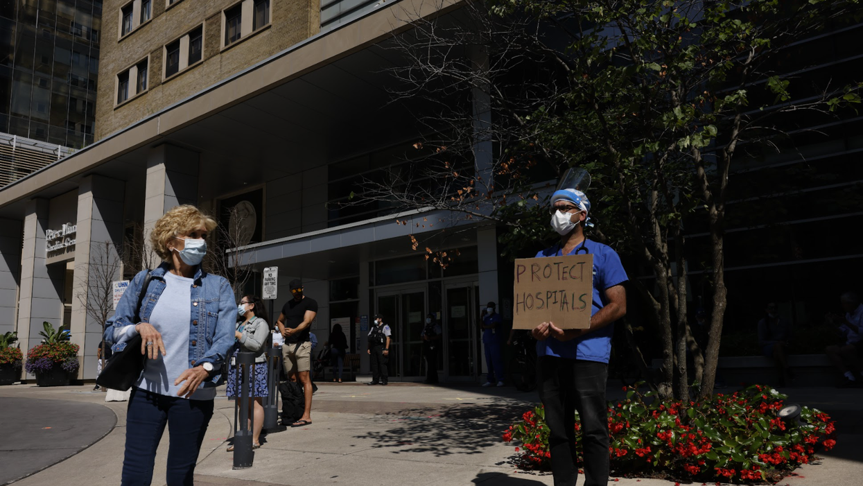 The Ontario Government Is Being Asked To Ban Anti-Vaxx Protests Near Hospital & Schools