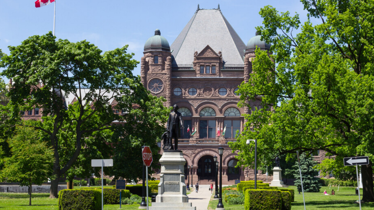 The Ontario Legislative Building.