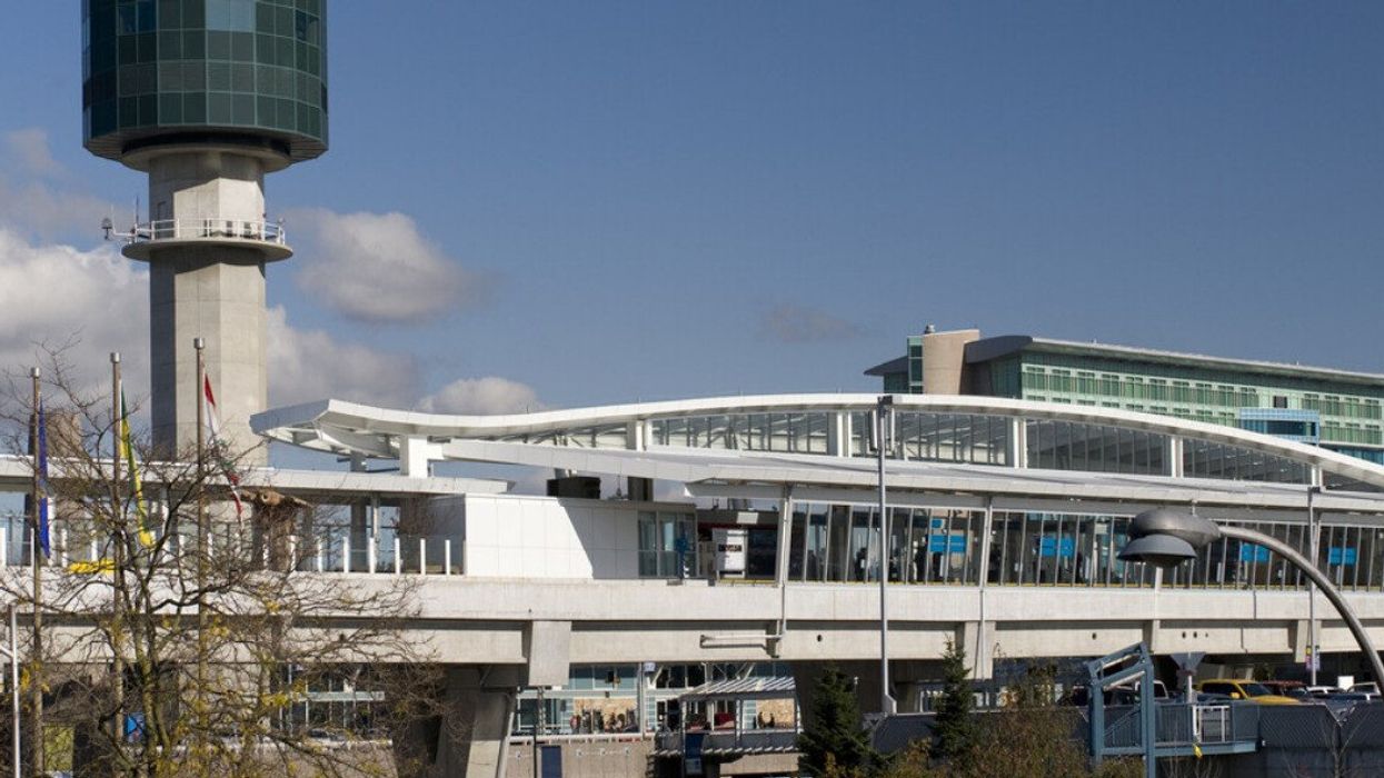 The outside of an airport.