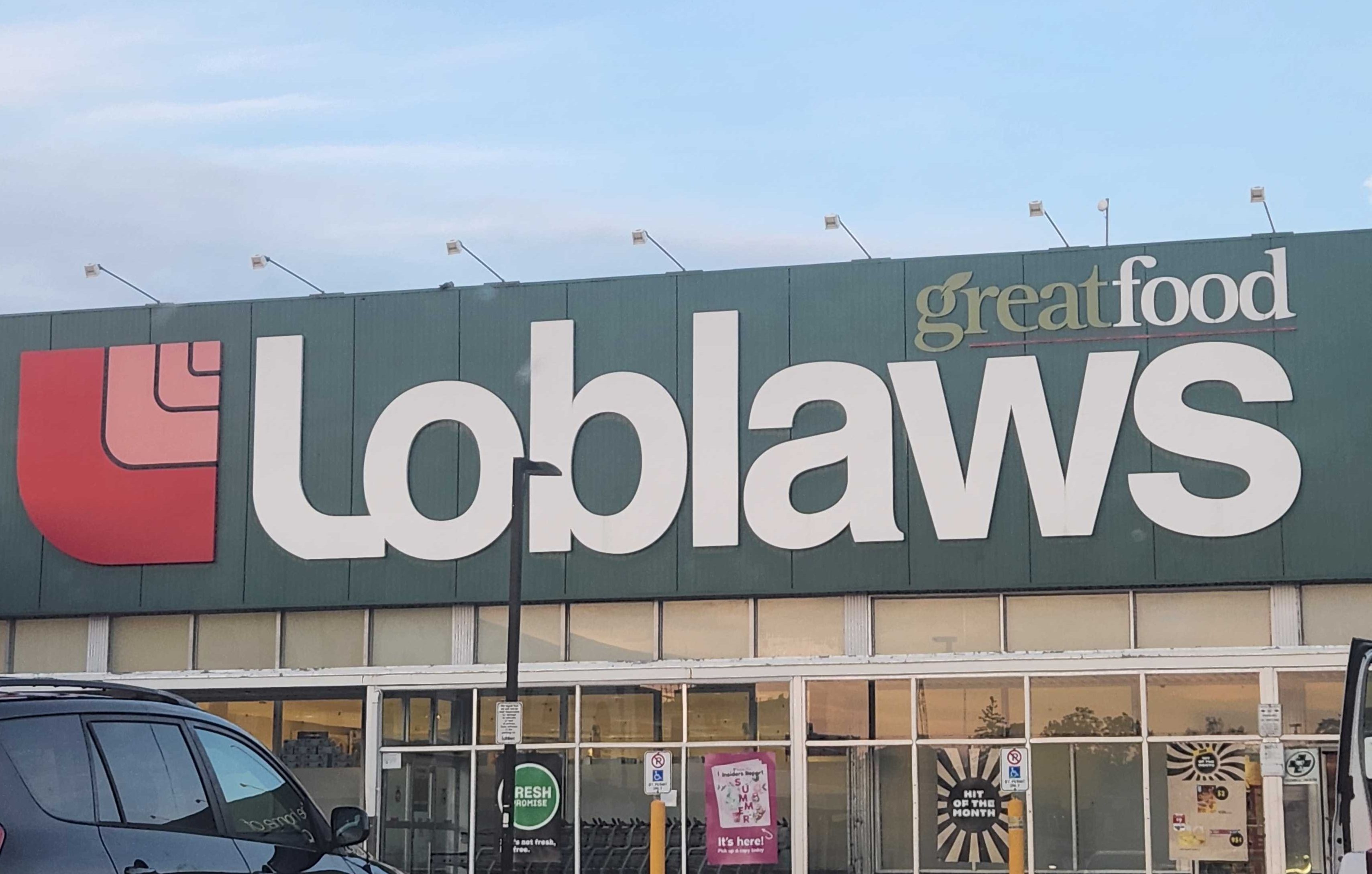 The outside of Loblaws.
