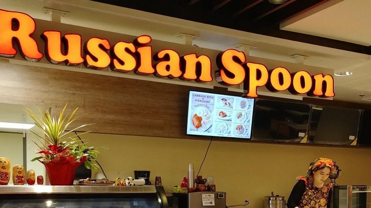 The outside of the Russian Spoon bakery in Vancouver, B.C.