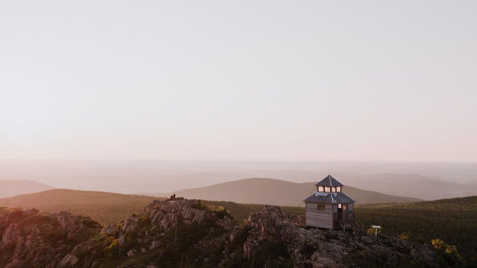 The peak of Mount Carleton, New Brunswick.