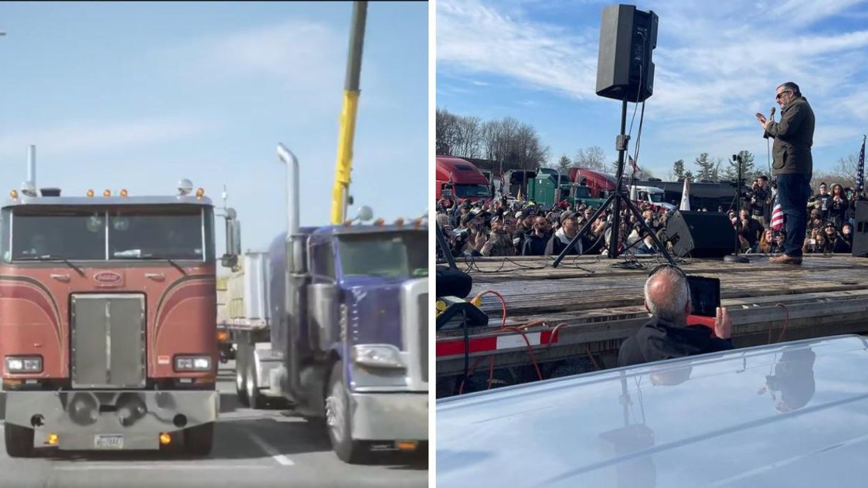 The People's Convoy in the United States.