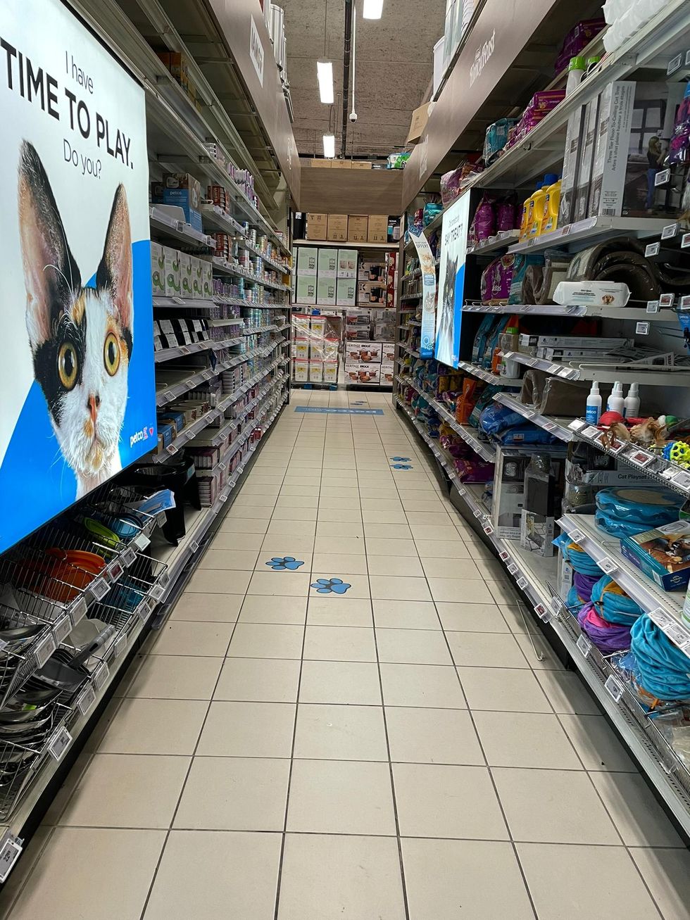 The pet section of Canadian Tire.